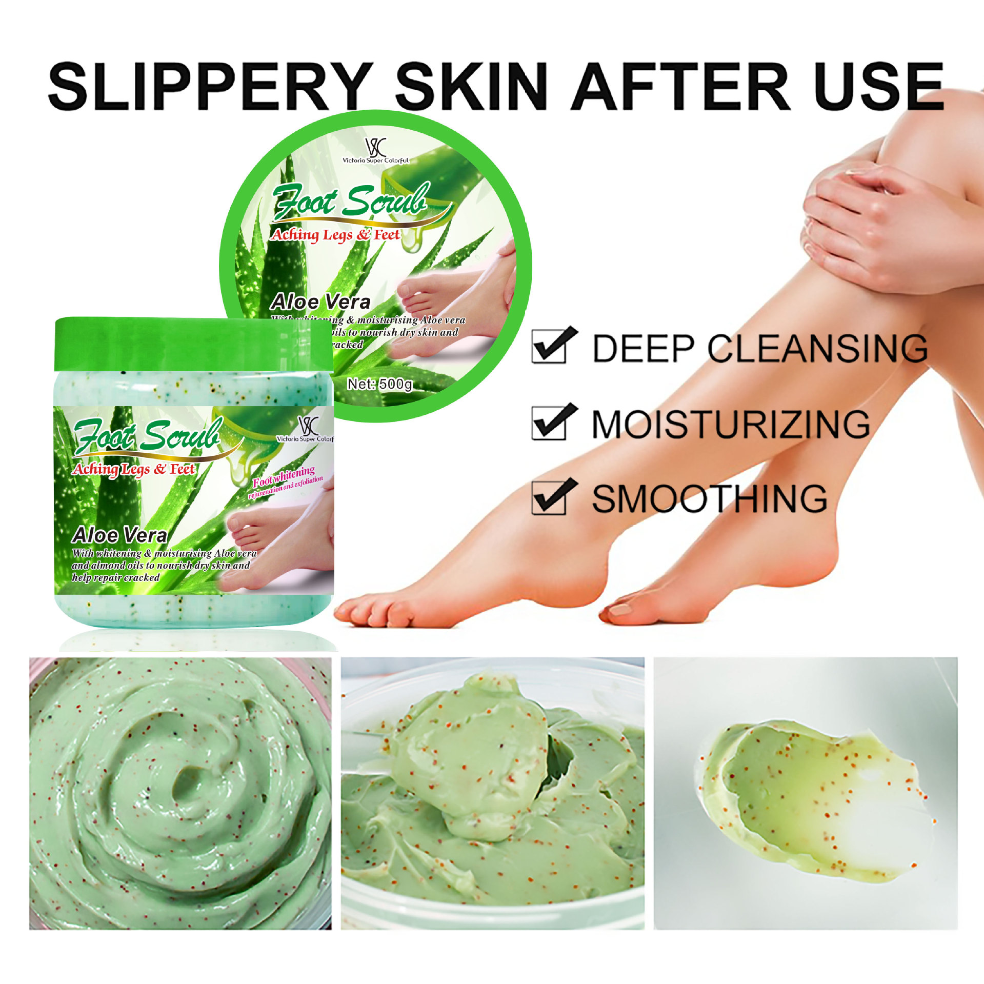Cross-border foot care scrub, foot exfoliation and dead skin removal, deep cleansing, foot skin care, exclusively for export Specification drawing