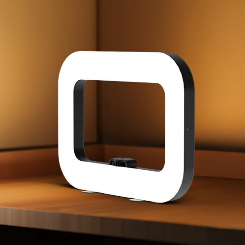 Handheld circular fill light, outdoor photography lighting light, LED high-brightness live streaming beauty light, portable desktop circular light