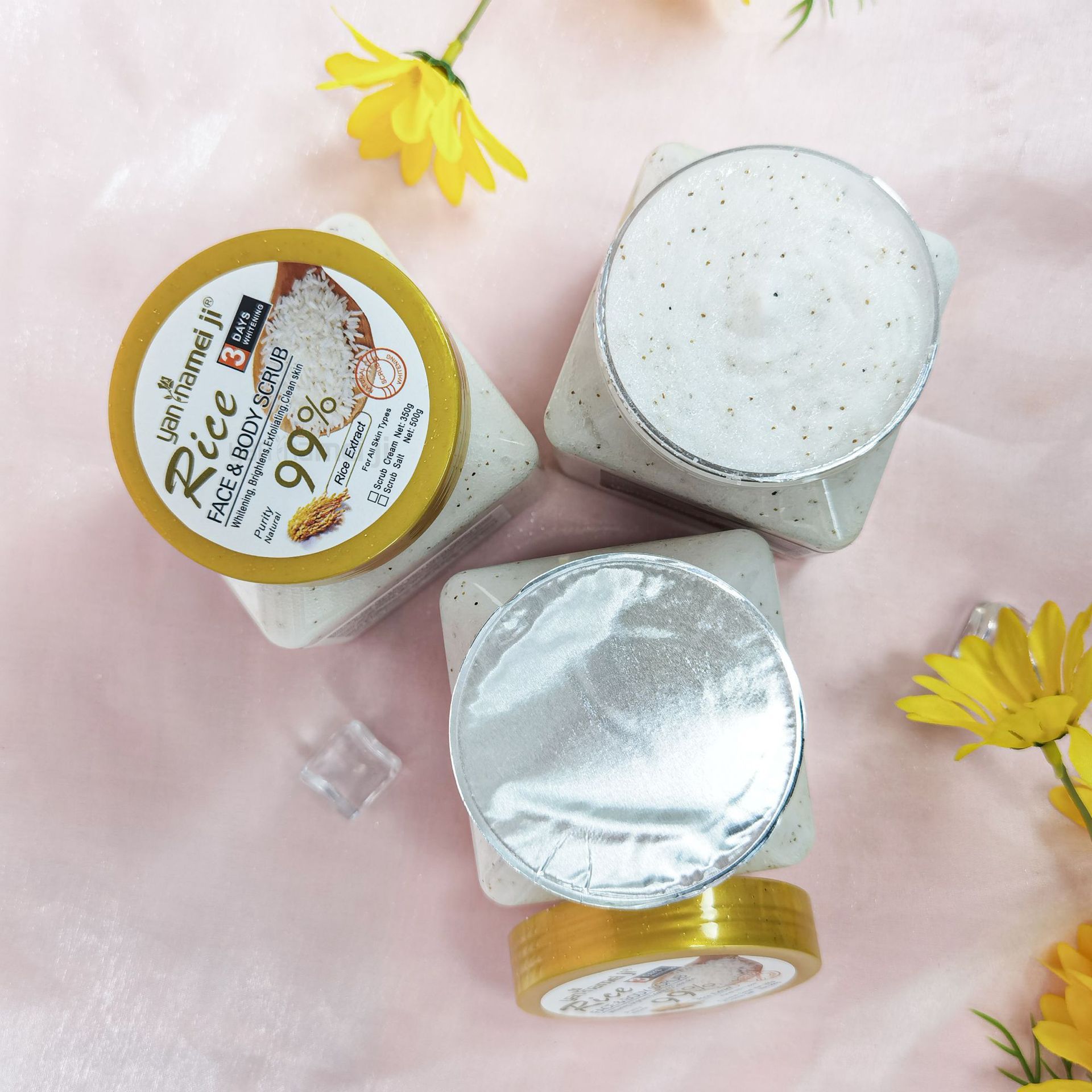 Cross-border rice bath salt water, Fruit-scented bath salt, full-body bath exfoliating chicken skin scrub salt, deep cleansing wet salt Application Scenario