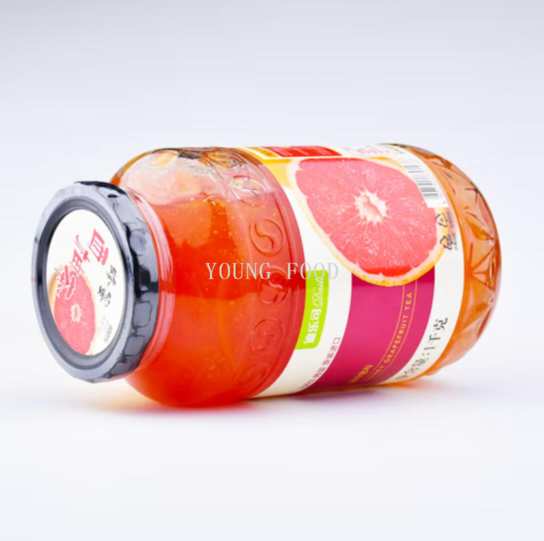 包邮！韩国进口冲泡 迪乐司蜂蜜柚子百香果茶（果肉饮品）1千克详情6