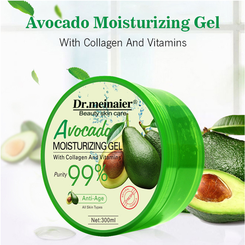 Cross-border avocado Soothing and Repairing Gel Avocado Gum Mask Fine Pore Firming and Nourishing Mask export wholesale full figure