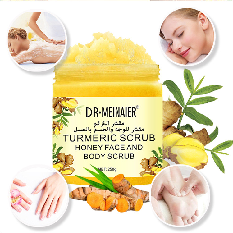 Cross-border turmeric scrub bath salt soften the stratum corneum, exfoliate and clean. Ginger foot bath and bath salt for export wholesale Specification drawing