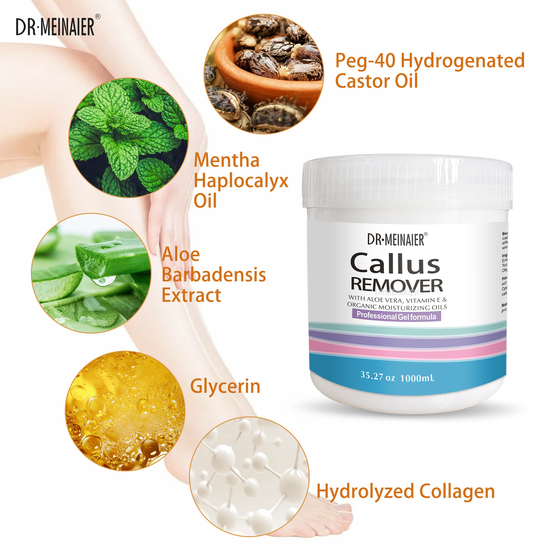 Cross-border foreign trade callus remover is a gentle and deep cleansing gel for feet and hands, removing calluses, dead skin and keratin details Picture