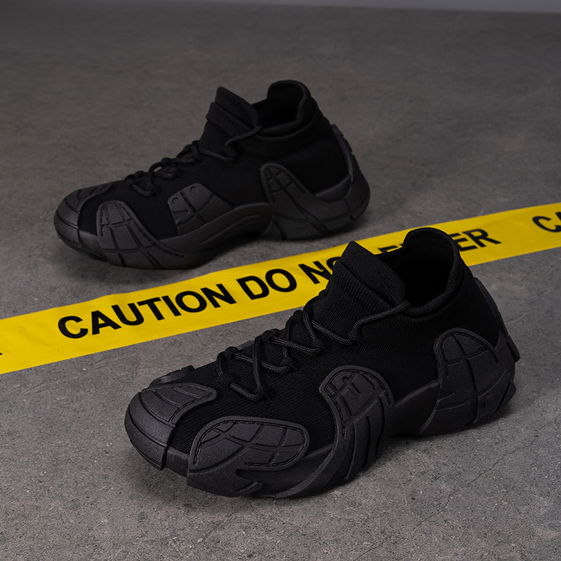 Men's shoes, dad shoes, Fei-woven mesh, versatile casual shoes, breathable single shoes, thick-soled sports shoes, Fei-woven octopus shoes Application Scenario