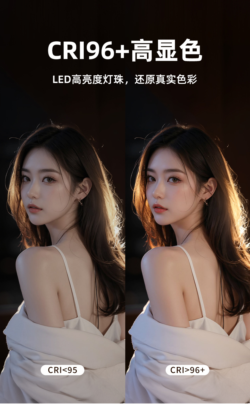 Handheld circular fill light, outdoor photography lighting light, LED high-brightness live streaming beauty light, portable desktop circular light pic 8