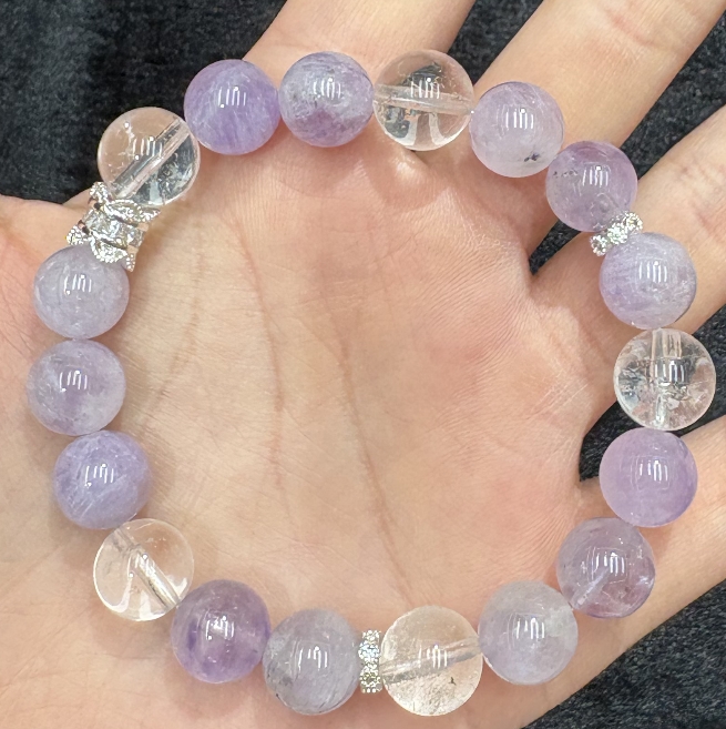 Velvet handicrafts, wedding decoration gifts, high-end handicrafts, gifts, promotional items, creative home ornaments, natural crystal bracelets, amethyst with south red hairstone, natural stone Item Picture