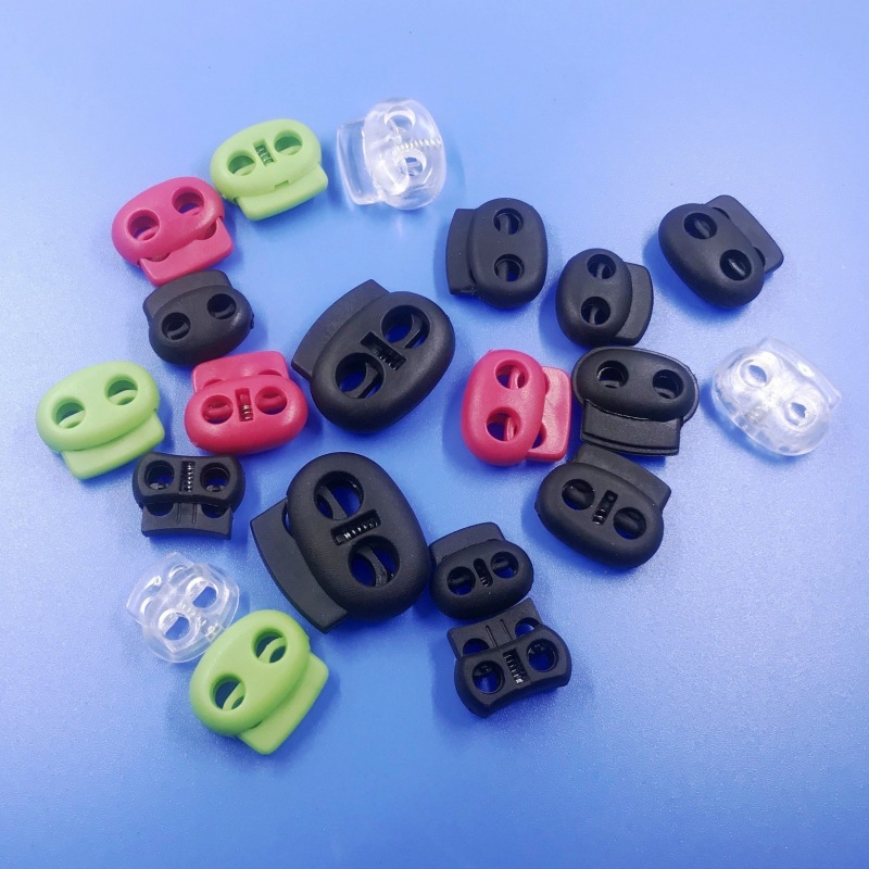 塑料扣/口字扣子/日字扣子/塑料白底实物图