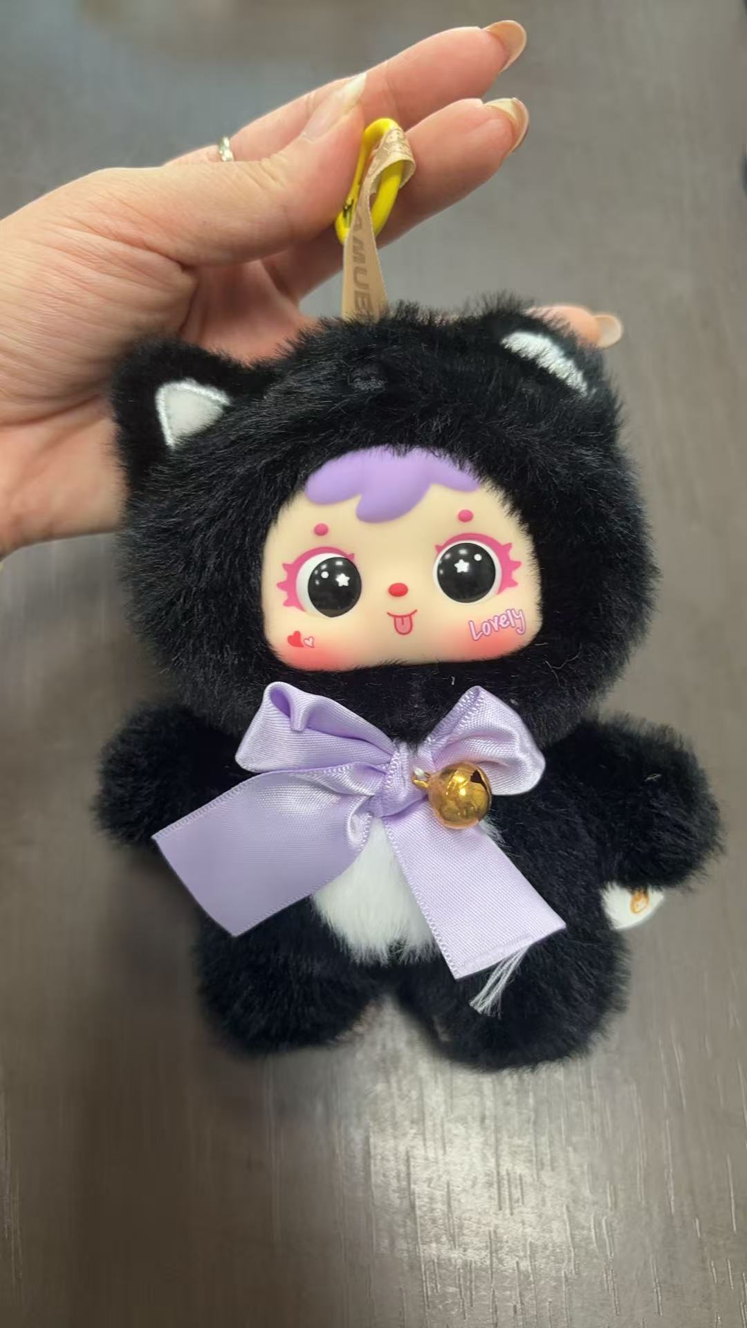 空槿三小毛Samuel猫猫小聚会系列可爱毛绒盲盒潮玩包包挂件装饰品白底实物图