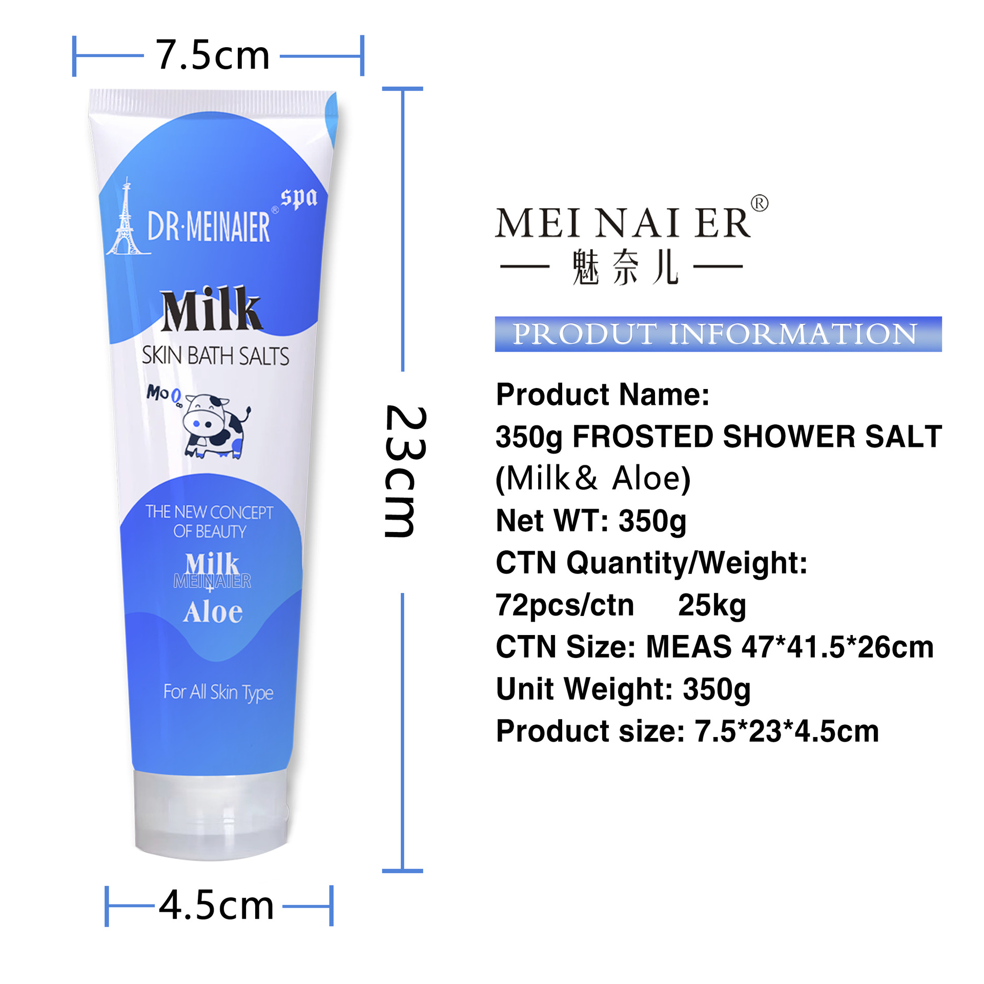Cross-border foreign trade exfoliating scrub bath salt for dead skin, deep cleansing of the face and body, bath salt for skin rejuvenation scrub Item Picture