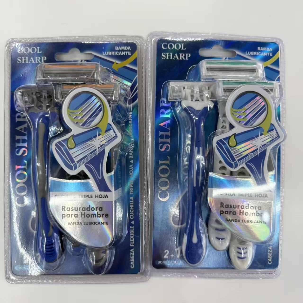 3pcs 3层不锈钢剃须刀组合装，一次性剃须刀刀头，详细价格可咨询商家详情1