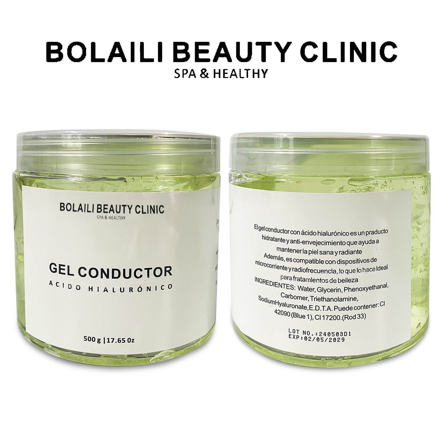 Cross-border facial gel hyaluronic acid gel hydrating, moisturizing and firming equipment introduction massage gel export wholesale Item Picture