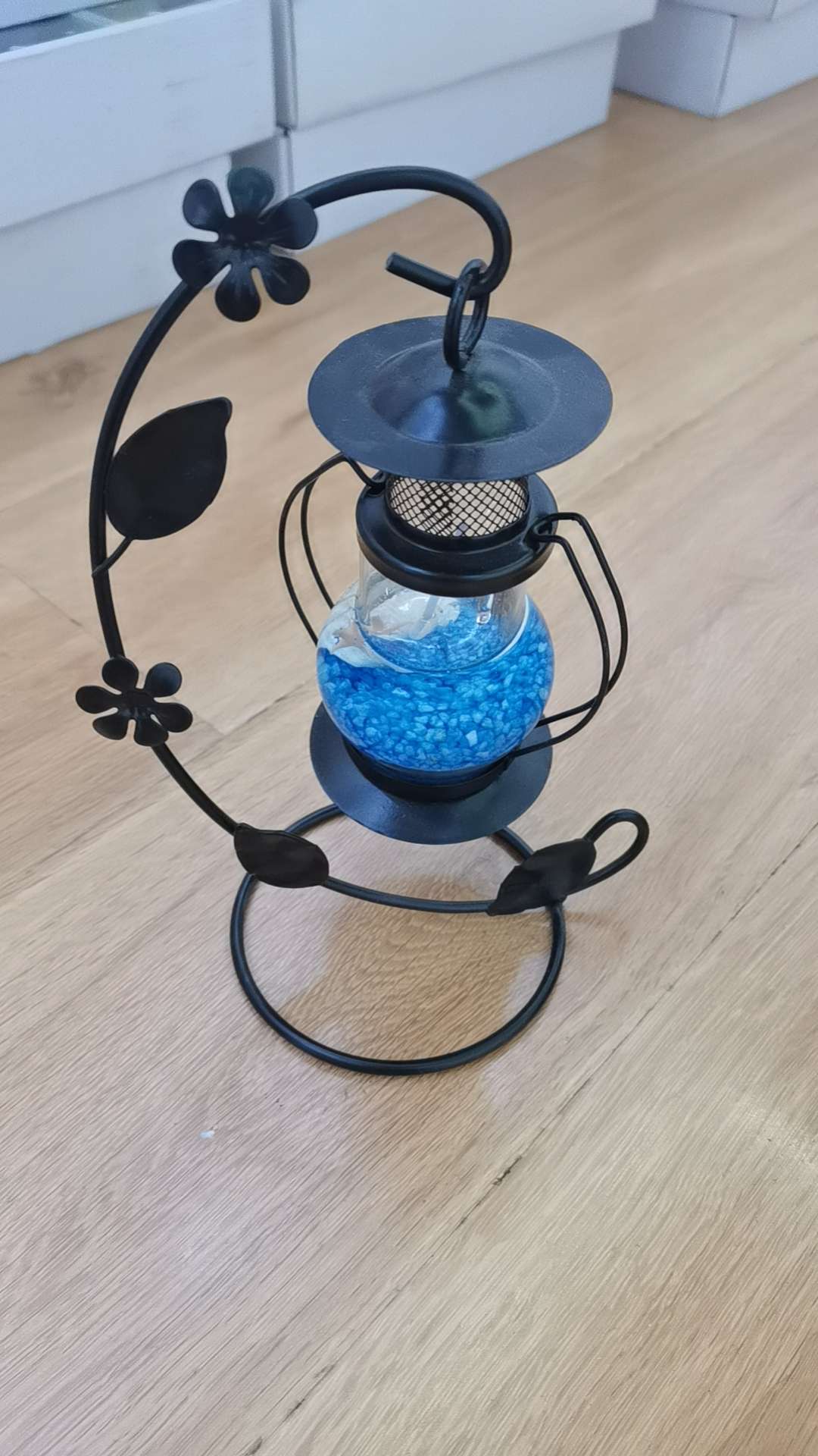 蜡烛吊灯罩蜡烛台摆件欧式香烛灯香薰灯铁艺手提风灯diy灯笼玻璃花瓶产品图