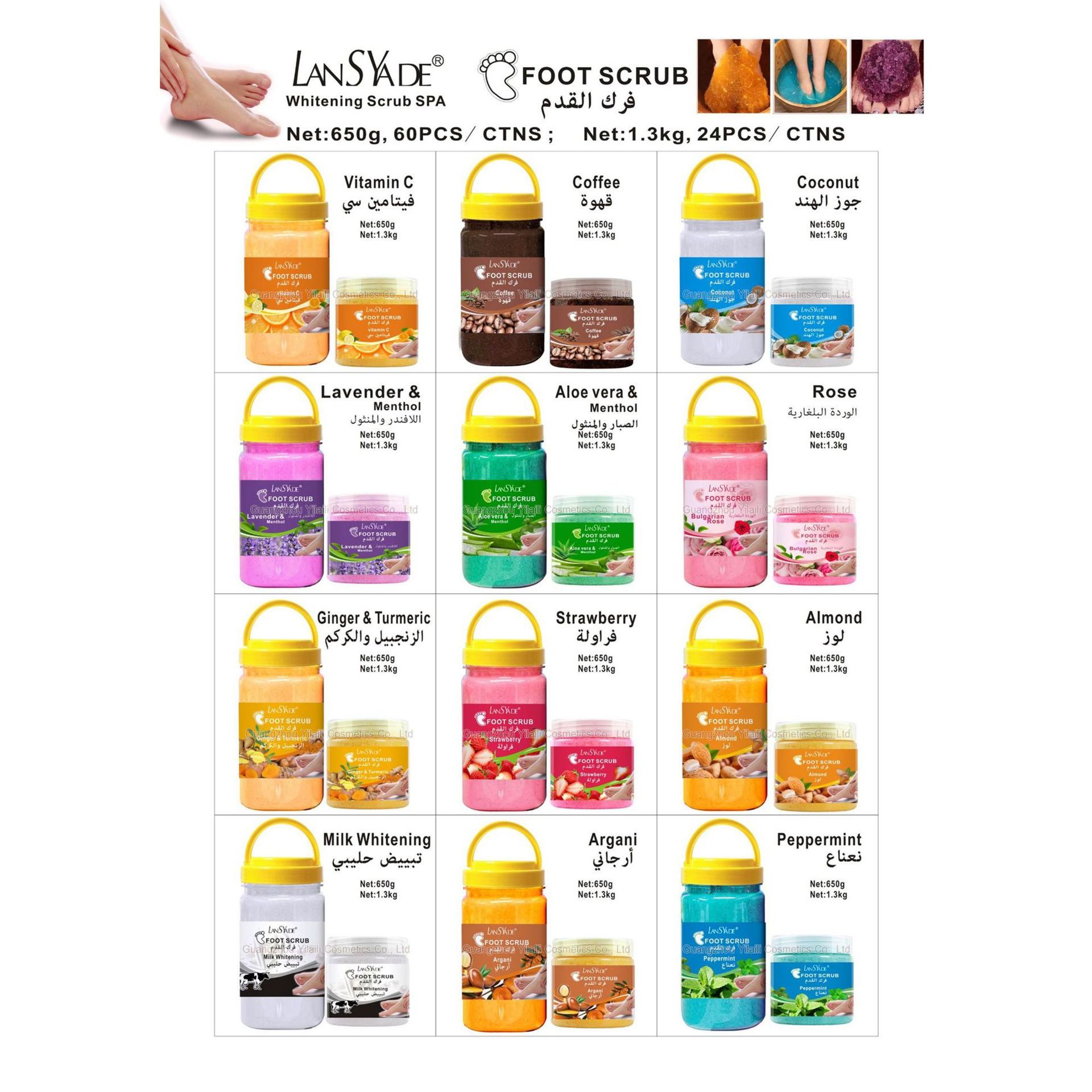 Cross-border lavender Foot Bath Salt, Foot Care Scrub Salt, Foot Scrub Salt Wet salt Wholesale 1300g Application Scenario