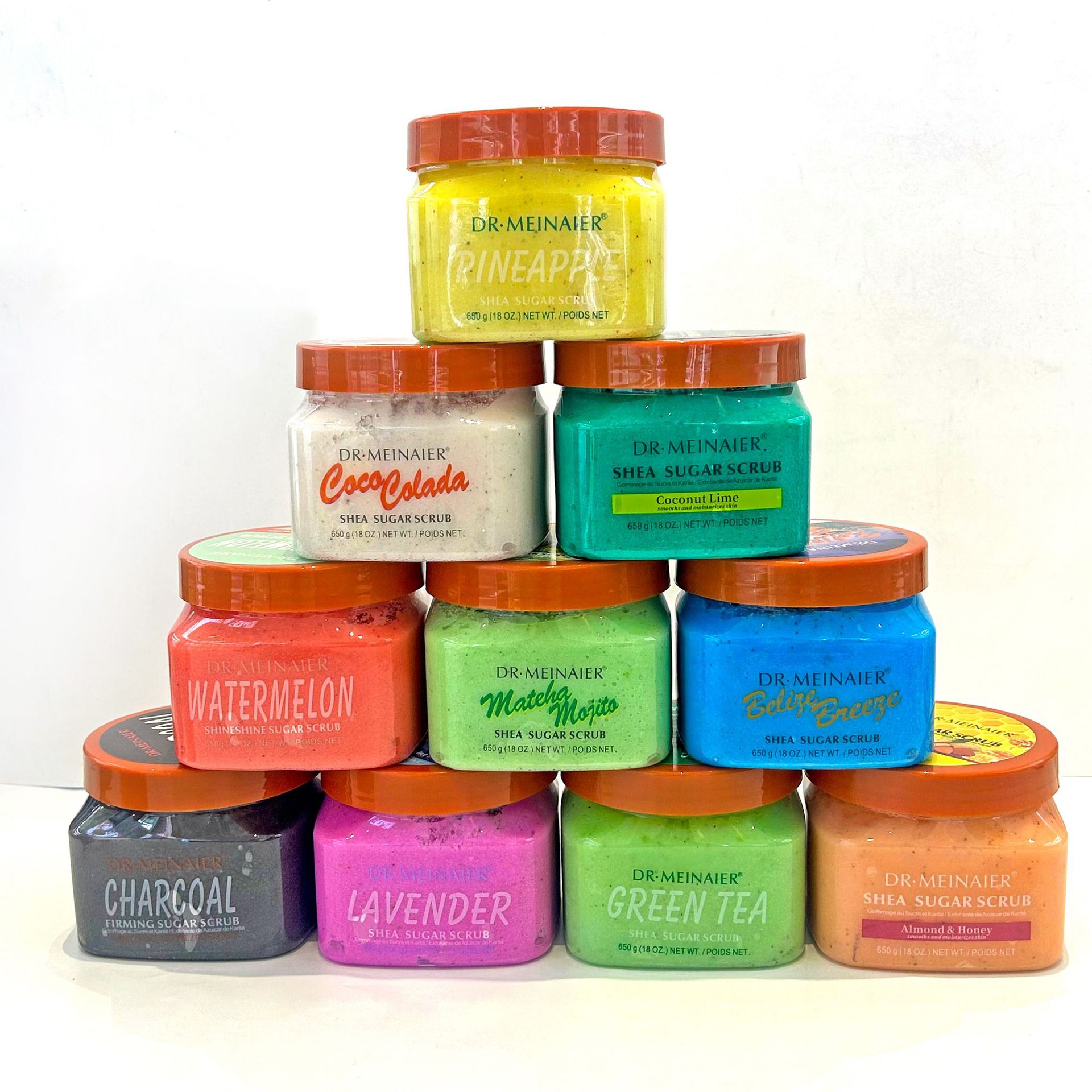 Cross-border fruit frosted sugar 650g Body Scrub Bath Salt Chicken Skin Cleansing Fragrance Scrub full figure
