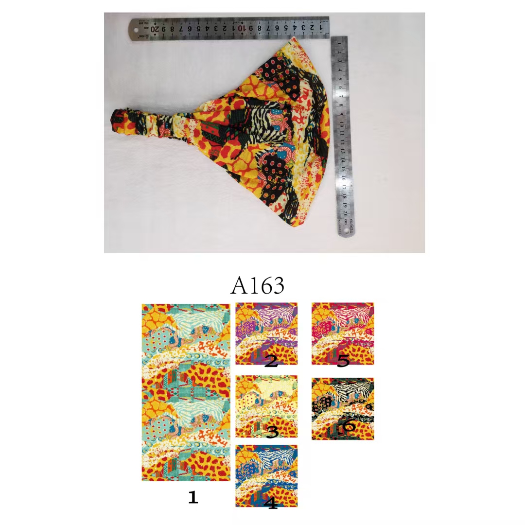 非洲风印花弹力束发带 运动吸汗宽边瑜伽头带洗脸发带