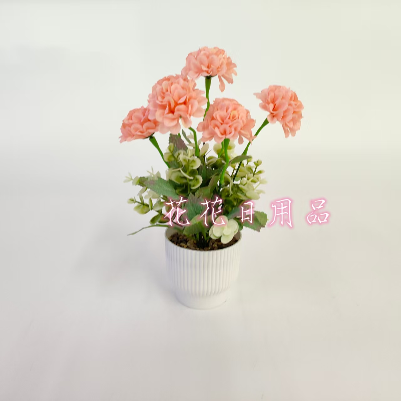Artificial flowers, artificial flower bonsai, plastic POTS, large hydrangea ornaments and decorative items details Picture