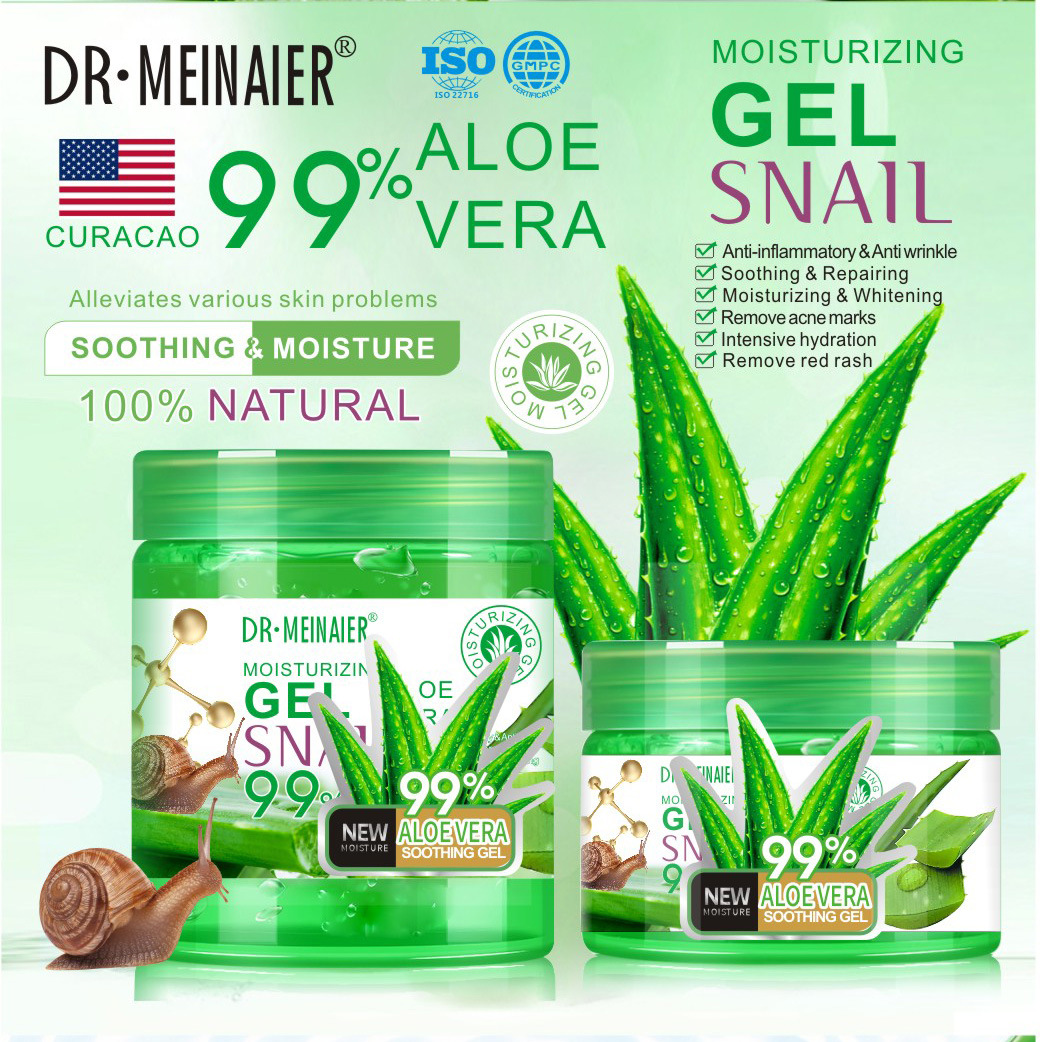 Cross-border snail aloe Vera gel Moisturizing Application leave-in Mask, night Moisturizing Repair cream, Aloe vera gel for export full figure