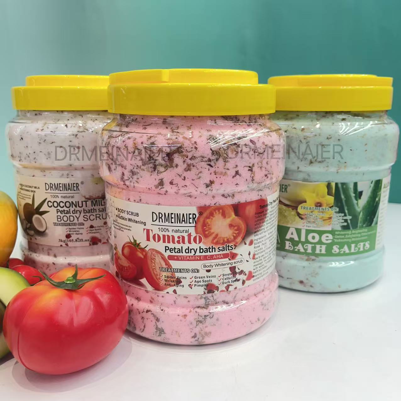 Cross-border direct sales SPA Scrub Bath salt with petals, cleansing scrub exfoliating foot bath and skin rejuvenation bath salt 3KG Application Scenario