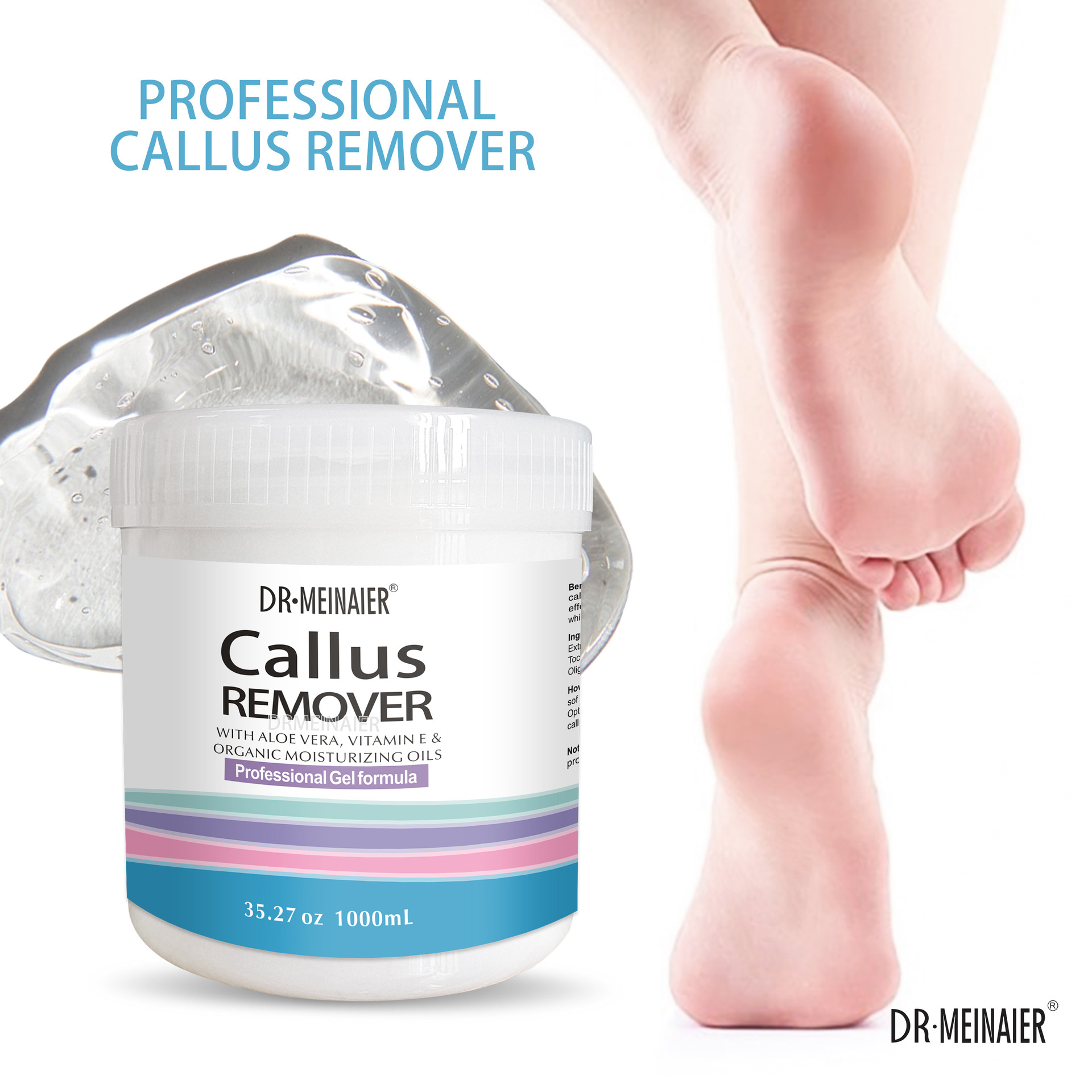 Cross-border foreign trade callus remover is a gentle and deep cleansing gel for feet and hands, removing calluses, dead skin and keratin full figure