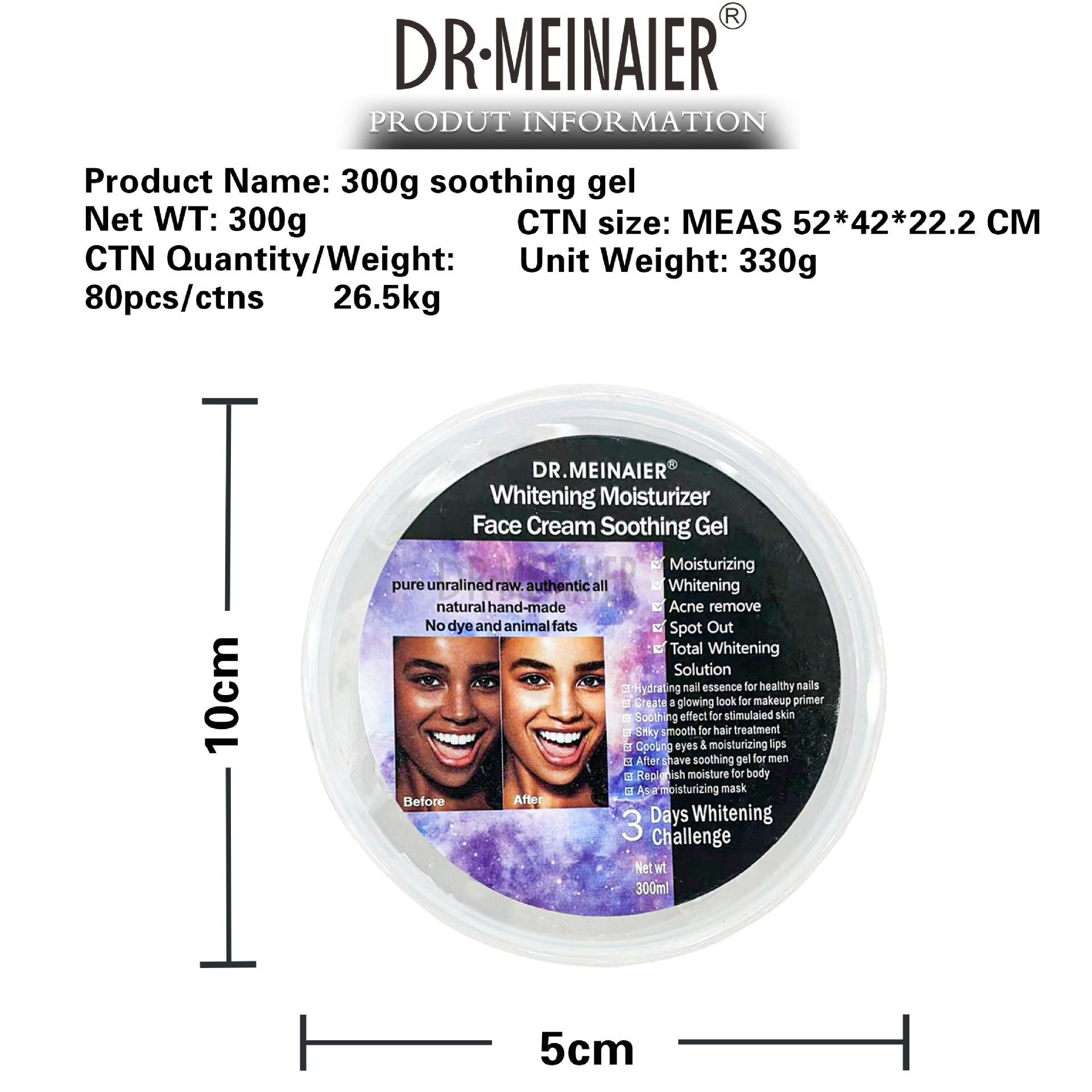 Cross-border aloe vera gel Moisturizing and hydrating Black Beauty Gel Moisturizing Sleeping Mask Repairing Gel Moisturizing skin export batch Item Picture
