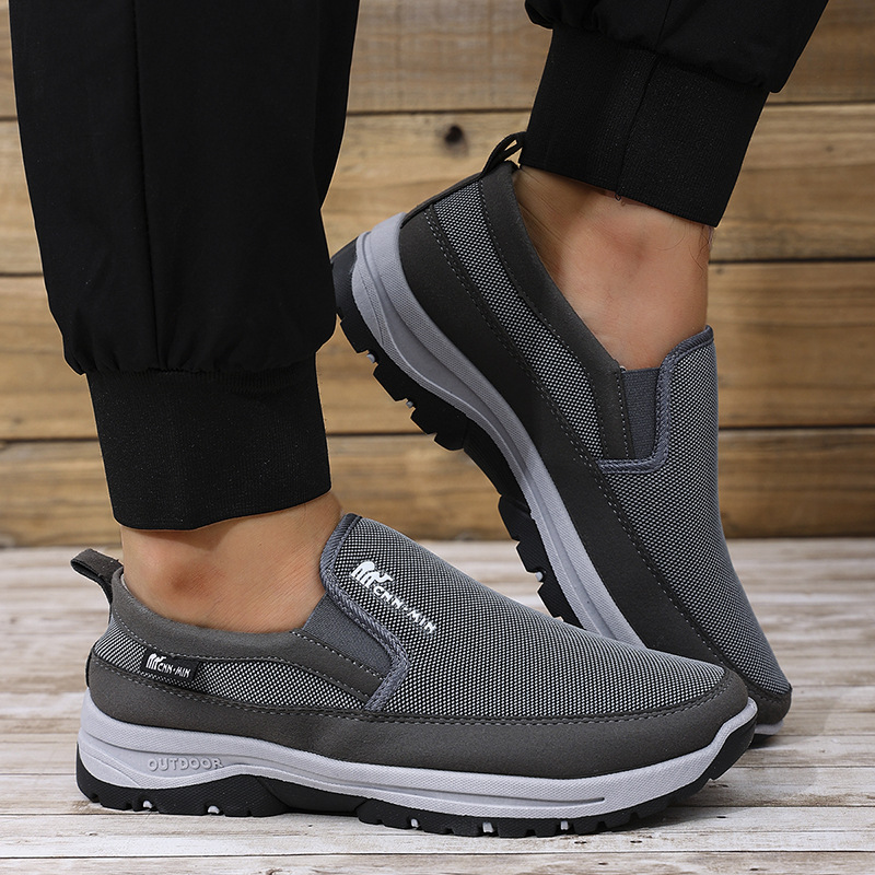 Men's casual shoes, cross-border large-sized single shoes, one-foot dad shoes, breathable and non-smelly feet, mesh shoes, versatile men's shoes details Picture