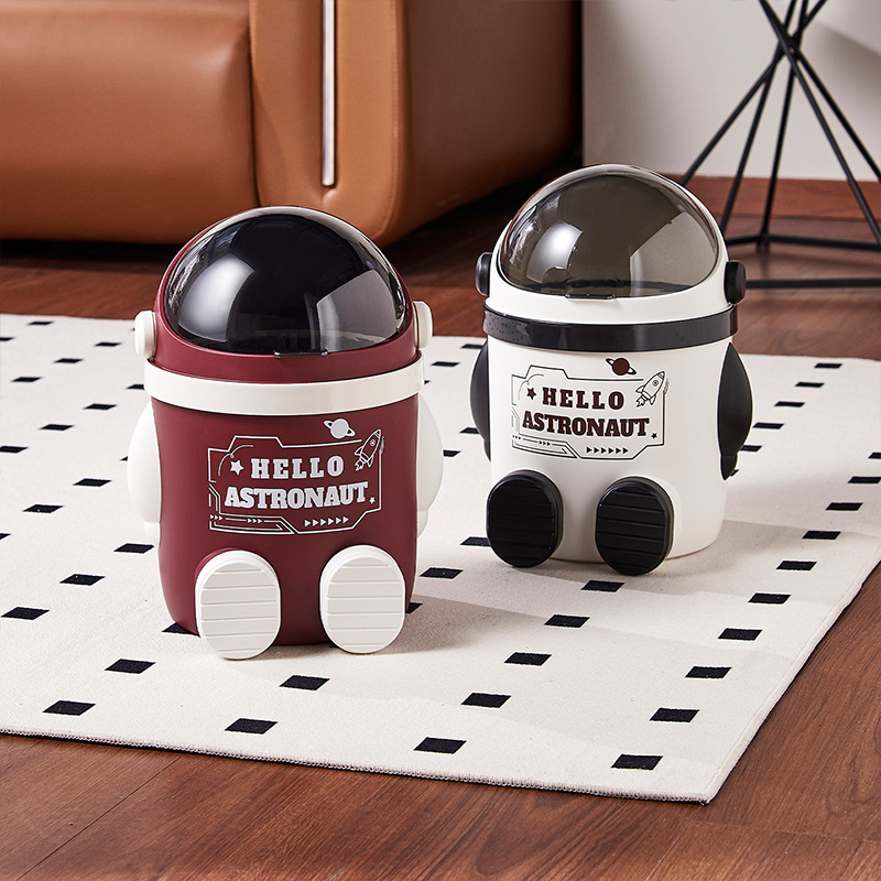 S81-SF-400垃圾桶家用新款客厅可爱大容量卧室带盖厨房卫生间