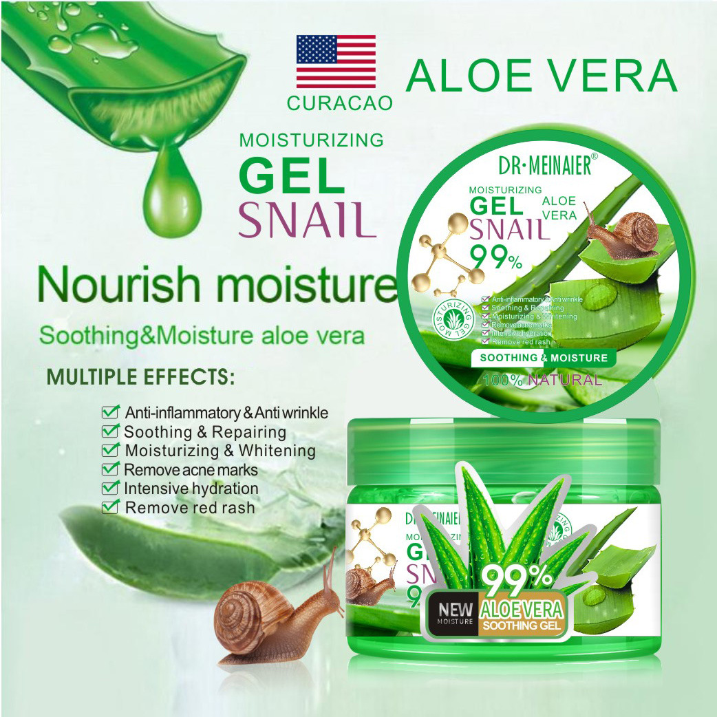 Cross-border snail aloe Vera gel Moisturizing Application leave-in Mask, night Moisturizing Repair cream, Aloe vera gel for export Specification drawing