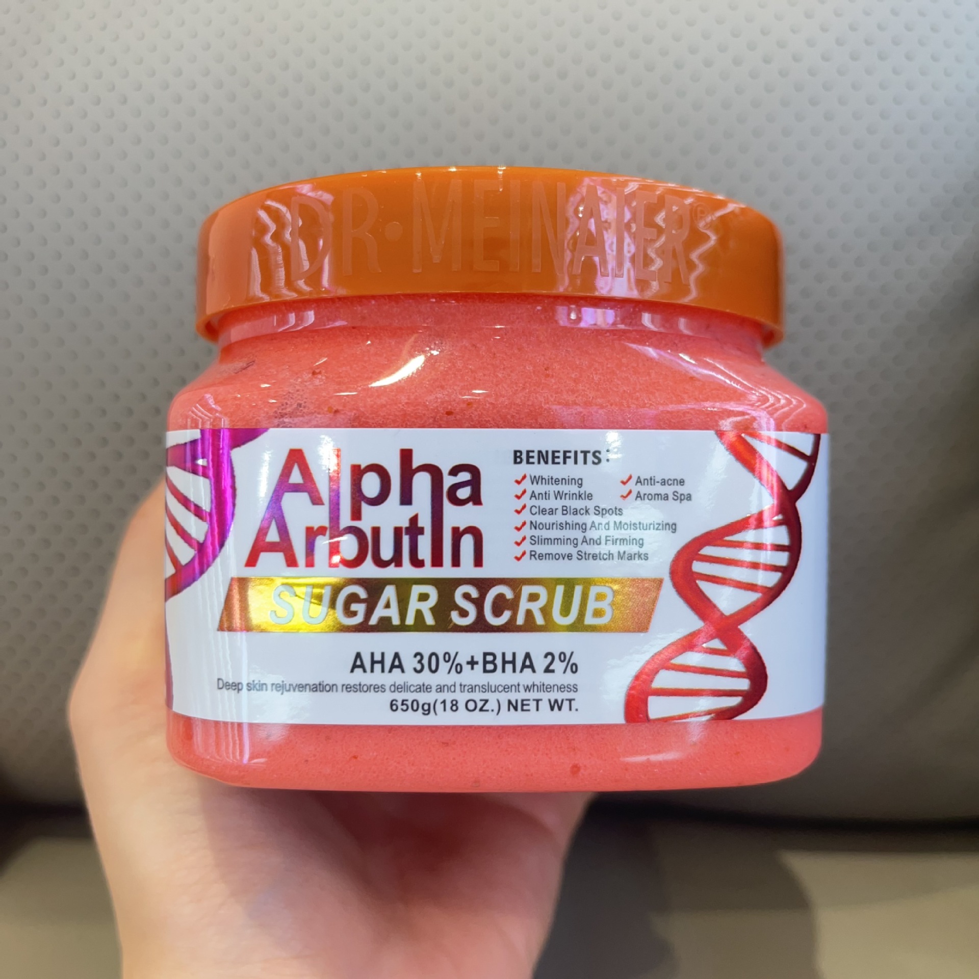 Cross-border arbutin ground sugar bath salt 650g body exfoliating wet salt whole body sea salt export Item Picture