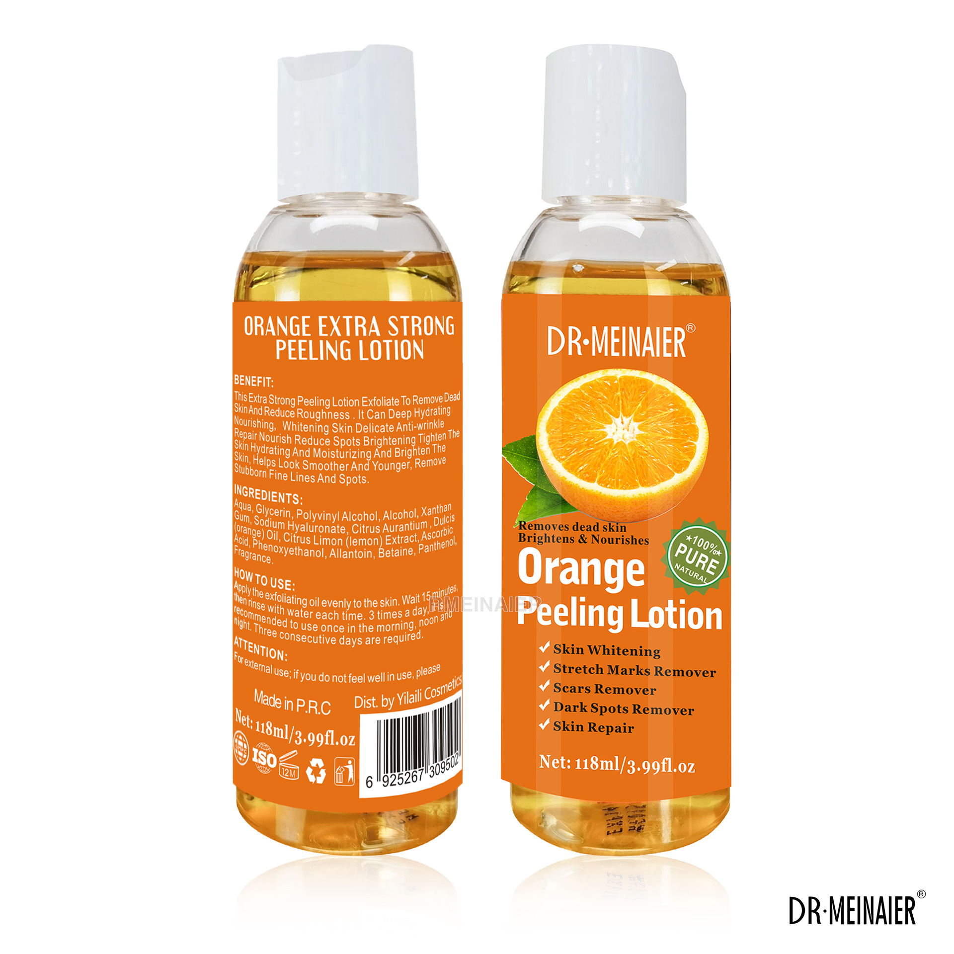 Cross-border foreign trade Orange Fresh Orange Peeling Oil, hand and foot exfoliating and dead skin removal, body care oil moisturizing Item Picture