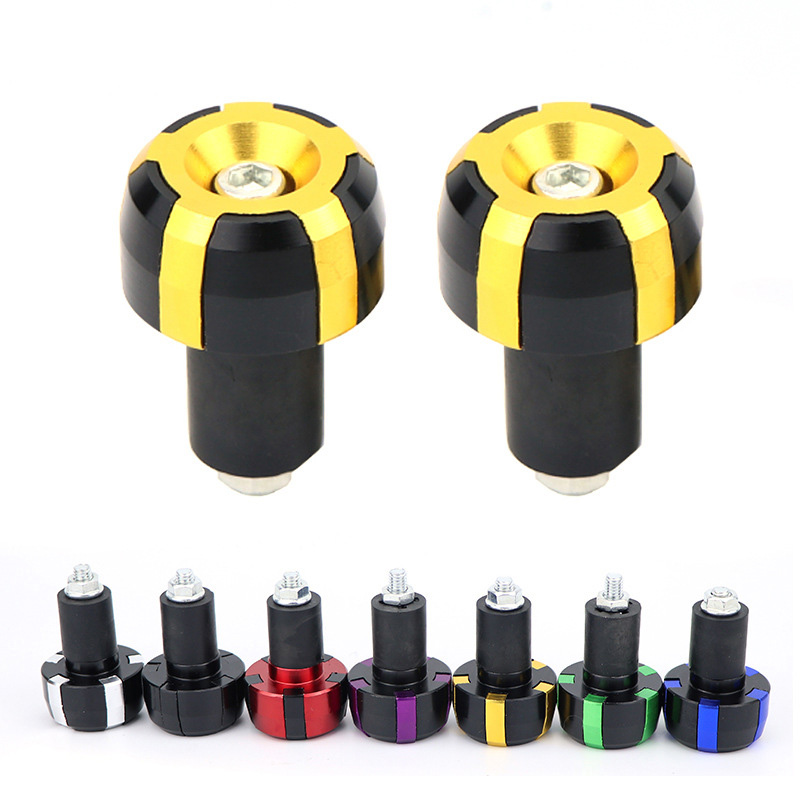 Motorcycle handlebar block, handlebar plug, shock-absorbing balance block, end aluminum alloy, universal motorcycle parts full figure