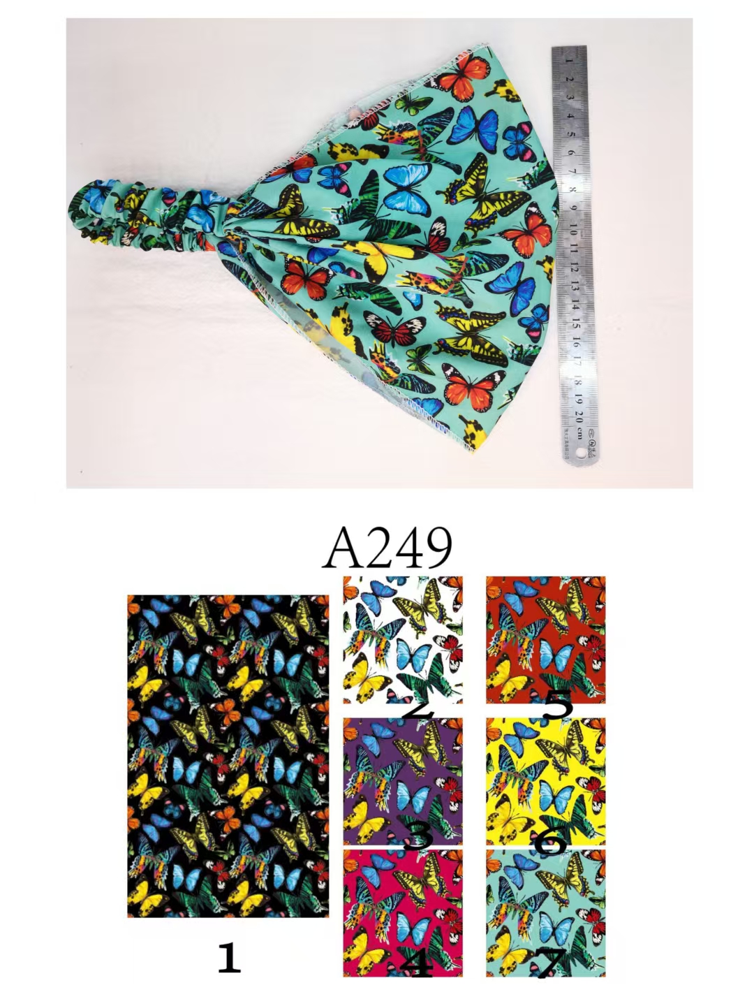 波西米亚印花运动发带时尚宽边弹力束发带瑜伽头带头巾女发饰批发