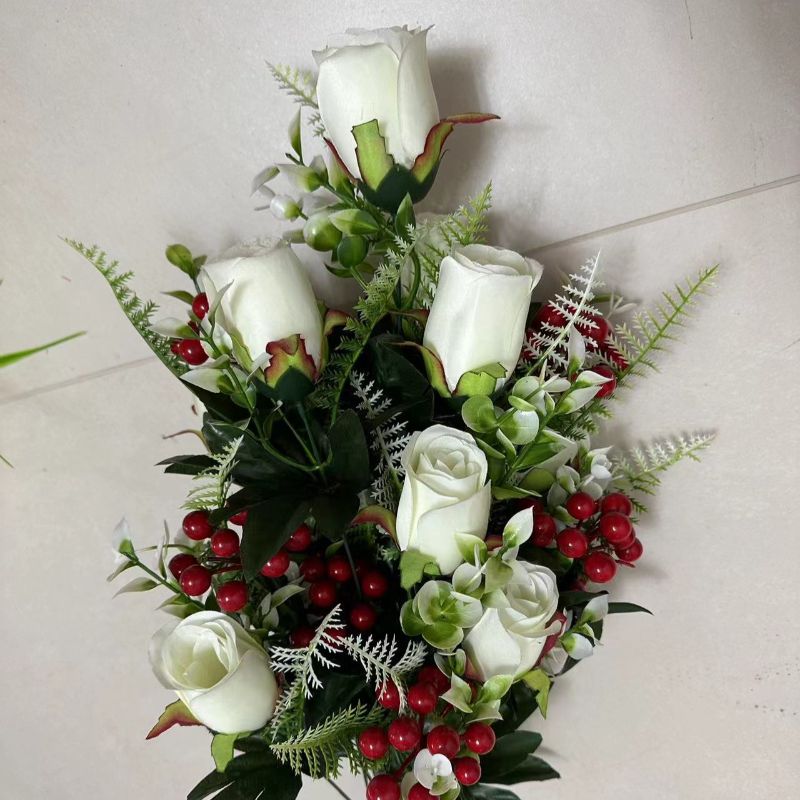 塑料多层花瓣2厂家直销仿真花超级好看超级热销仿真花假花pu仿真花北欧假花56