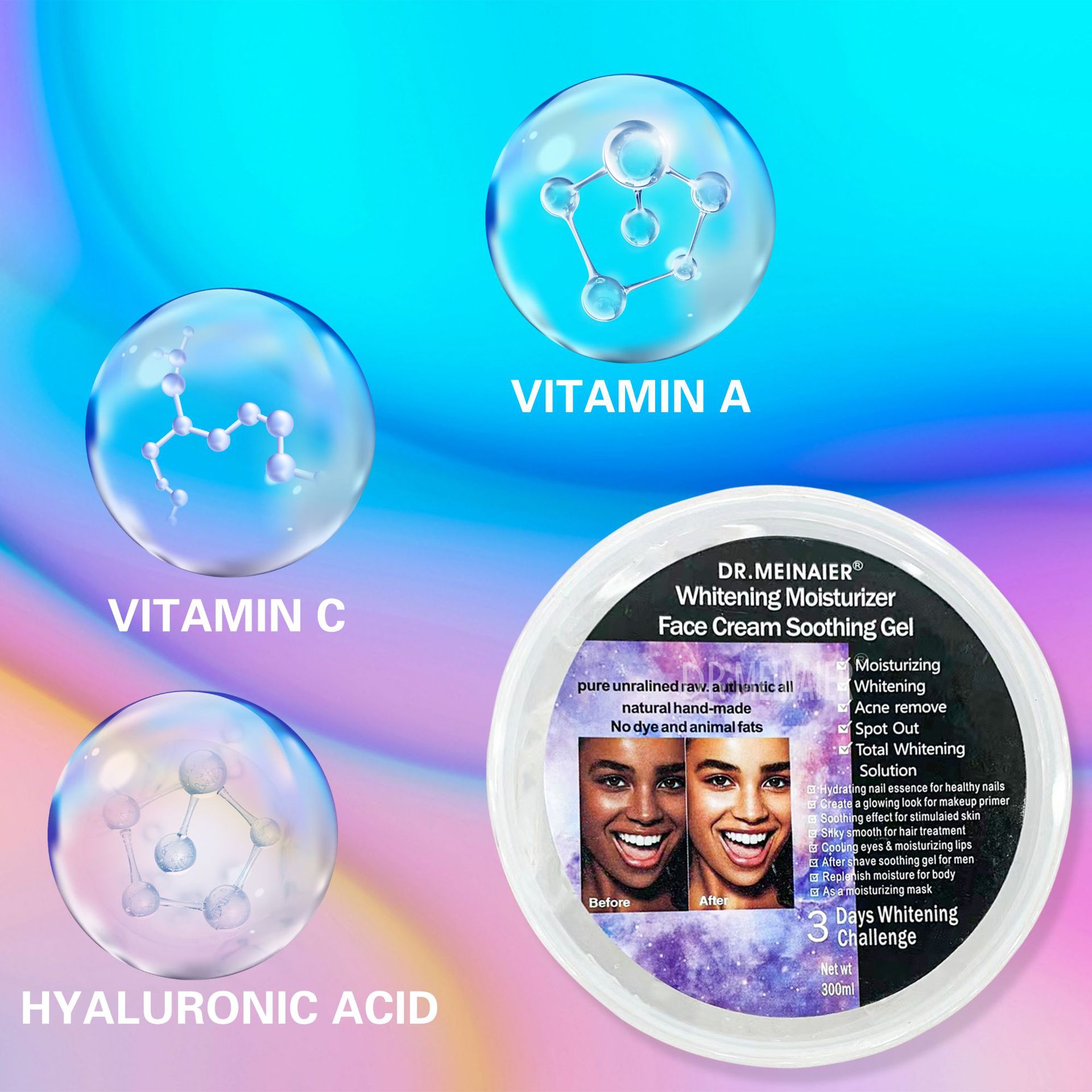 Cross-border aloe vera gel Moisturizing and hydrating Black Beauty Gel Moisturizing Sleeping Mask Repairing Gel Moisturizing skin export batch Application Scenario