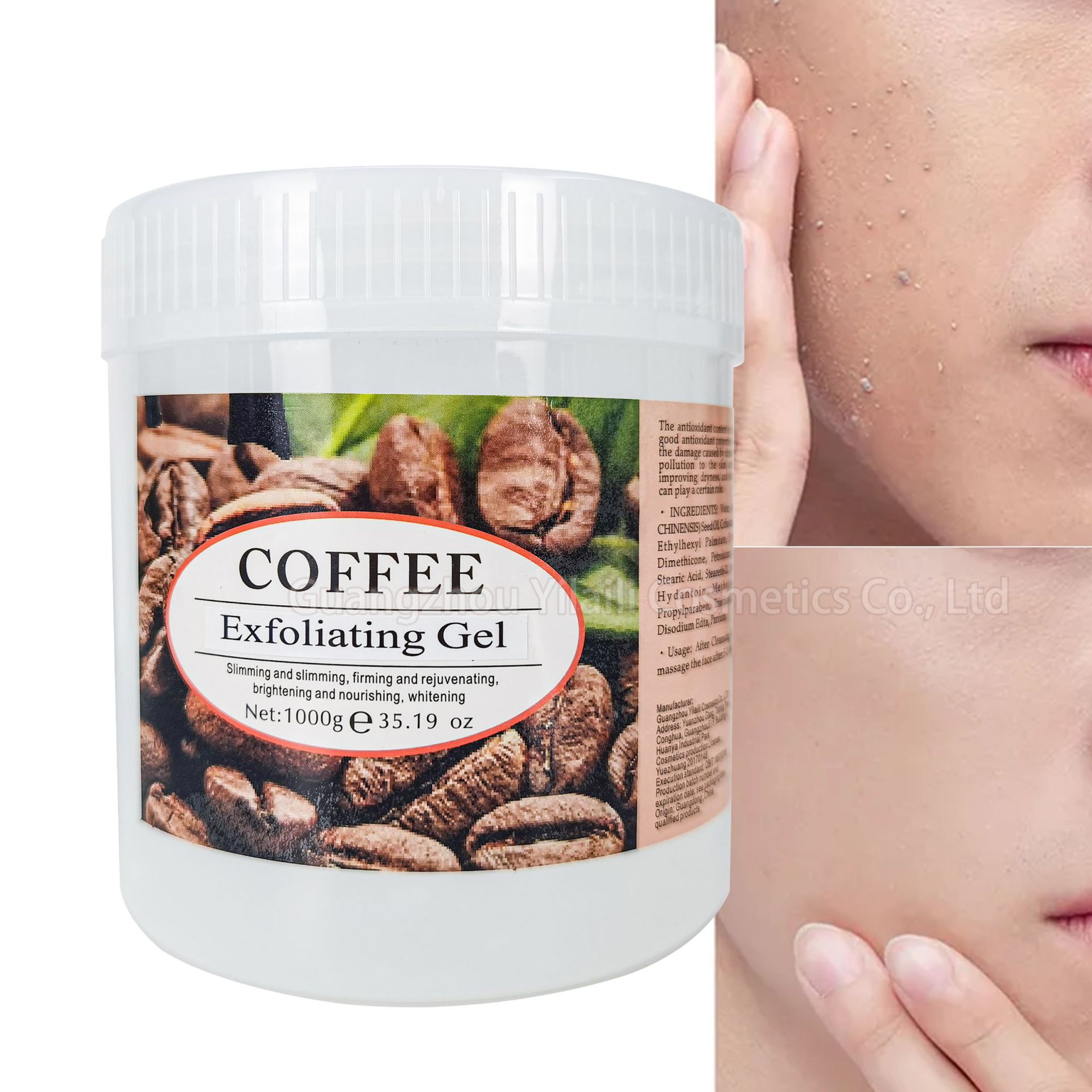 Cross-border facial and body exfoliating gel, a gentle moisturizing exfoliating gel, deeply cleanses pores and skin full figure