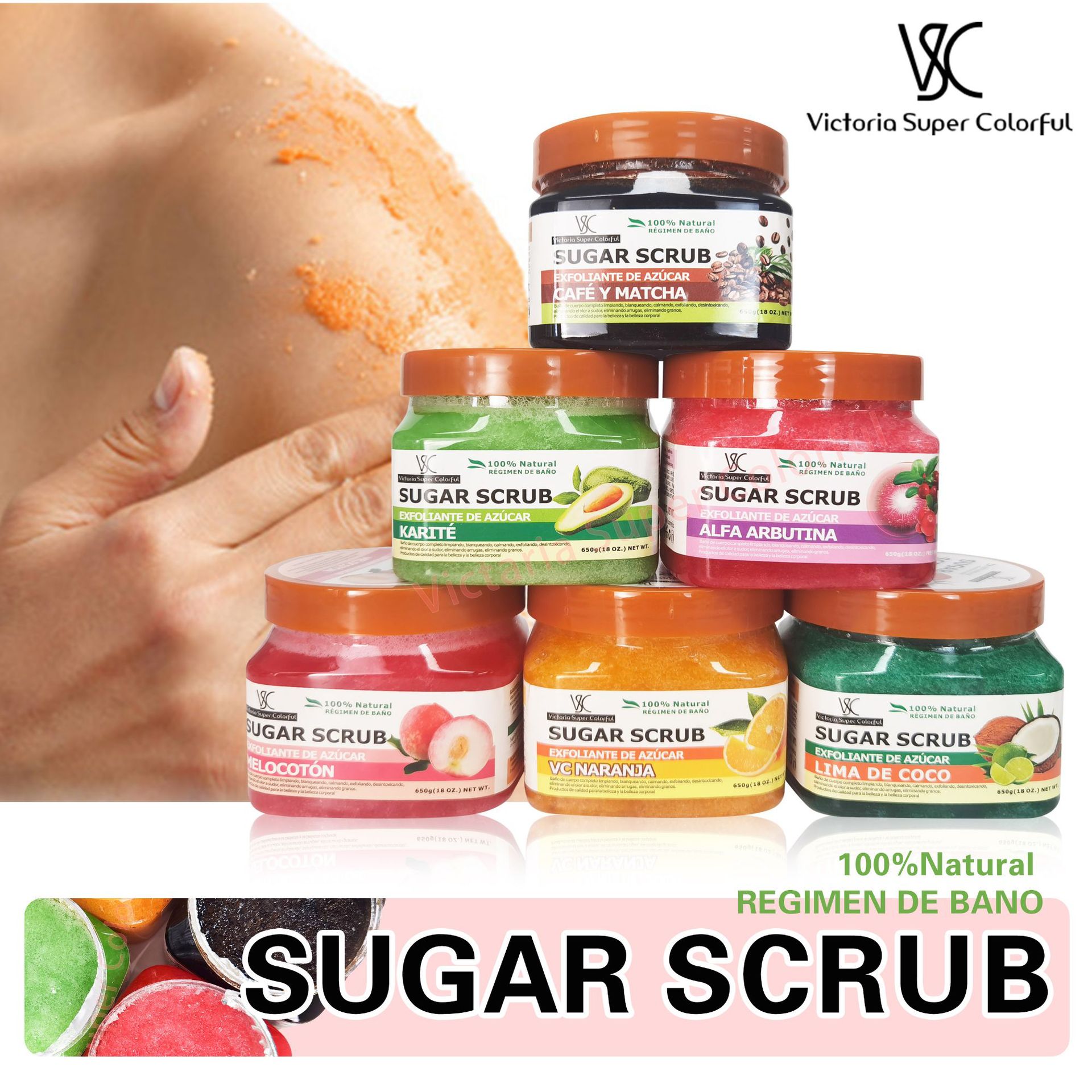 Cross-border natural pure sugar granulated sugar premium fruit fragrance Bath, moisturizing, exfoliating bath salt for full-body skin care full figure
