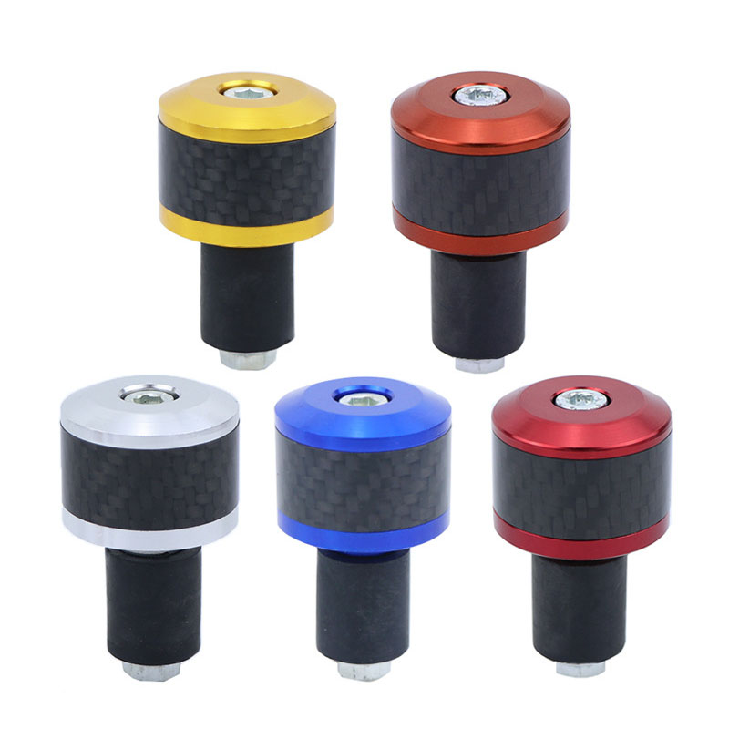 Carbon fiber handlebar plug, CNC head parallel block, end handlebar aluminum alloy universal parts for motorcycles full figure