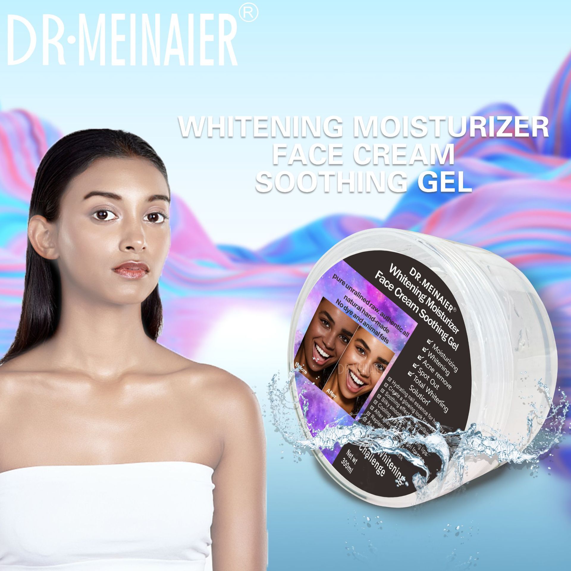 Cross-border aloe vera gel Moisturizing and hydrating Black Beauty Gel Moisturizing Sleeping Mask Repairing Gel Moisturizing skin export batch full figure