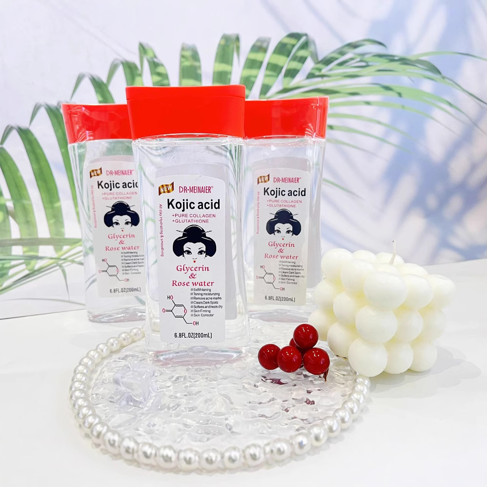Cross-border Kojic acid Glycerin & Rose Water 200ml Facial and Body Massage Moisturizing water wholesale for export details Picture