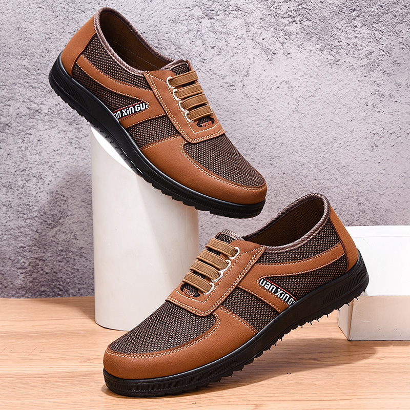 Spring new soft-soled casual shoes for men, breathable men's shoes manufacturer wholesale, old Beijing cloth shoes for men Specification drawing