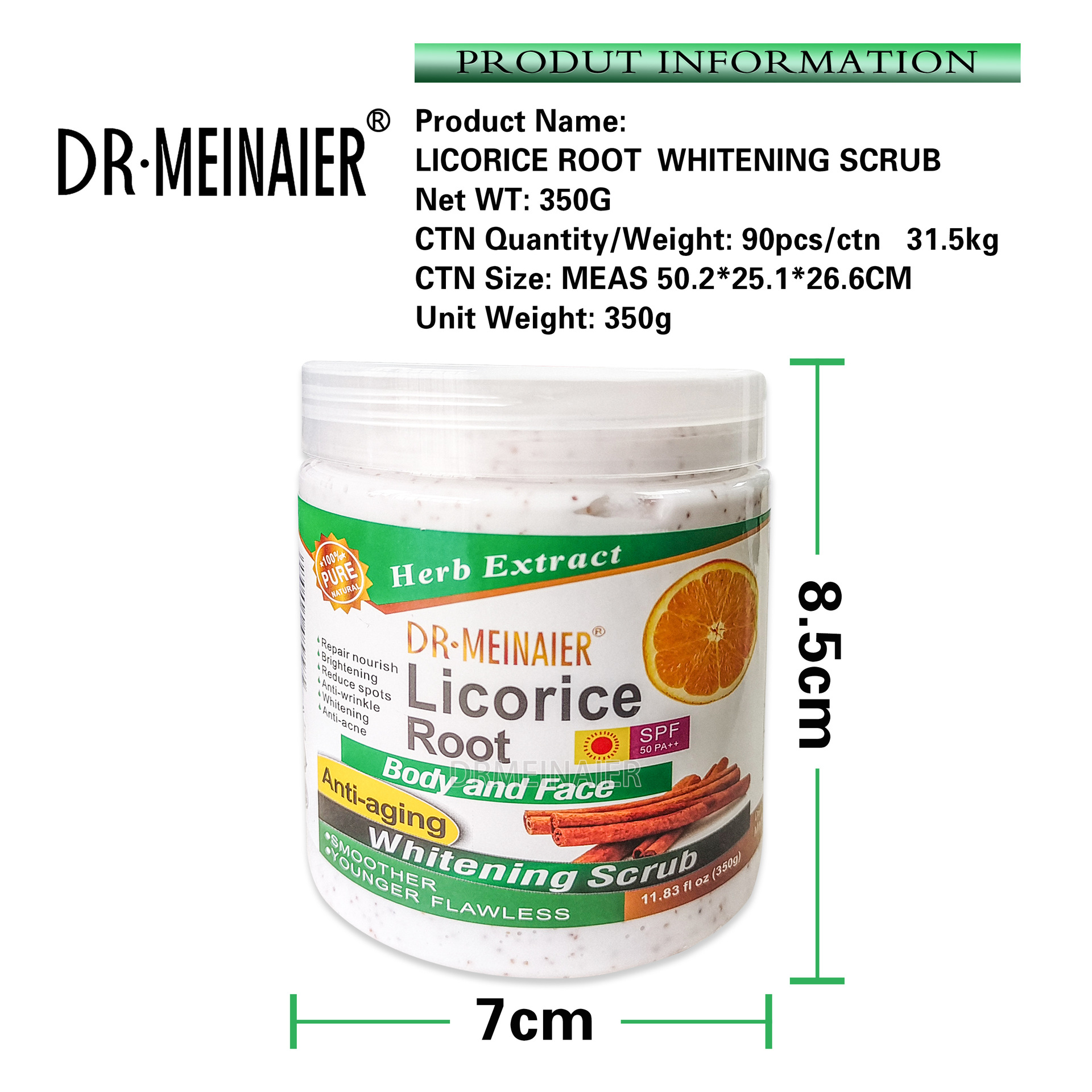Cross-border licorice Scrub Facial and body exfoliating, moisturizing, smoothing, cleansing, exfoliating and deep cleansing skin care products Item Picture