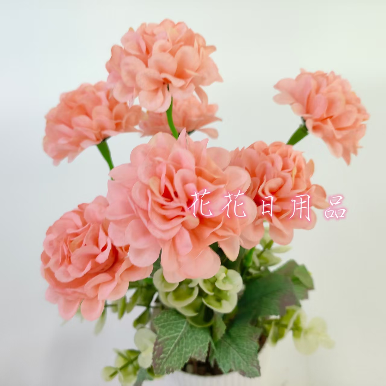 Artificial flowers, artificial flower bonsai, plastic POTS, large hydrangea ornaments and decorative items Item Picture