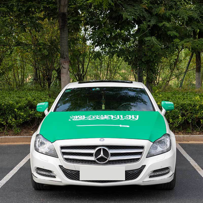 创栋旗帜2026美加墨世界杯汽车引擎盖涤纶墨西哥车盖套车盖旗汽车后视镜套详情15