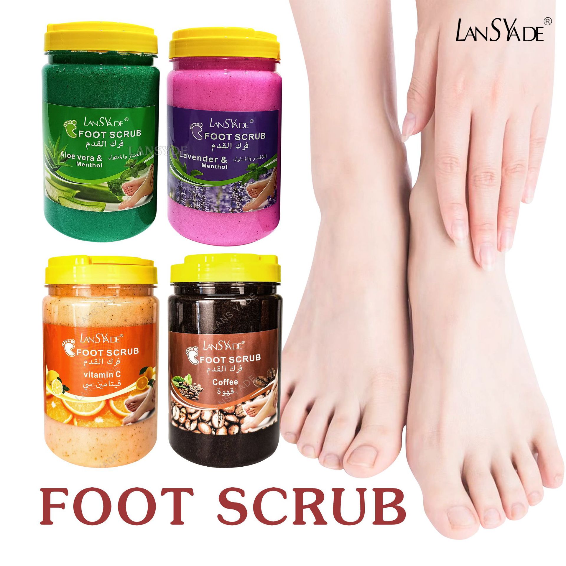Cross-border lavender Foot Bath Salt, Foot Care Scrub Salt, Foot Scrub Salt Wet salt Wholesale 1300g full figure