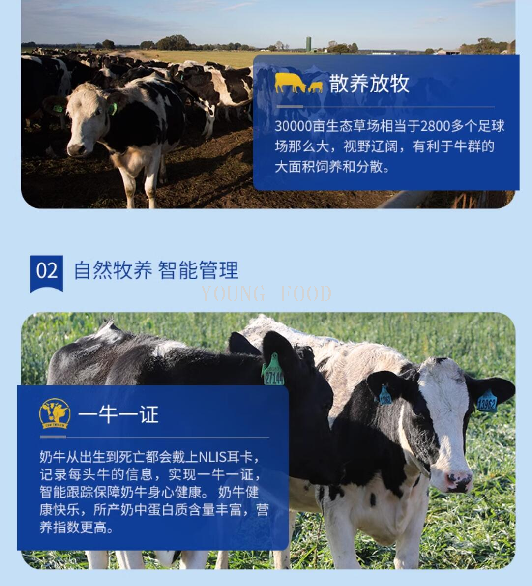 包邮！澳洲进口高钙高蛋白质含量Dairy day戴瑞得脱脂奶粉1kg全脂详情11