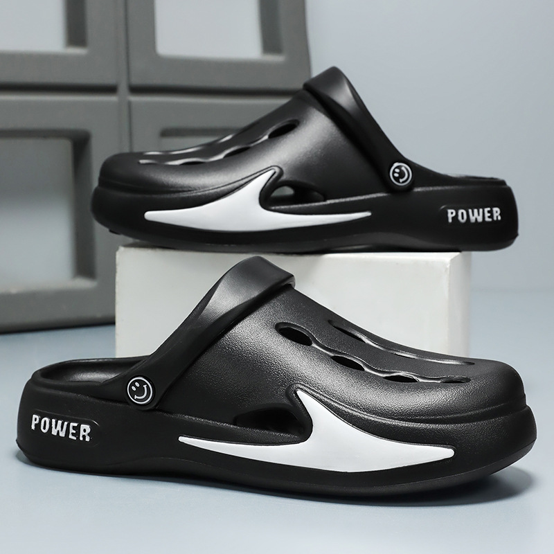 Men's clogs, breathable flip-flops, EVA sandals with a feeling of stepping on poop, thick-soled comfortable casual shoes for outerwear Application Scenario