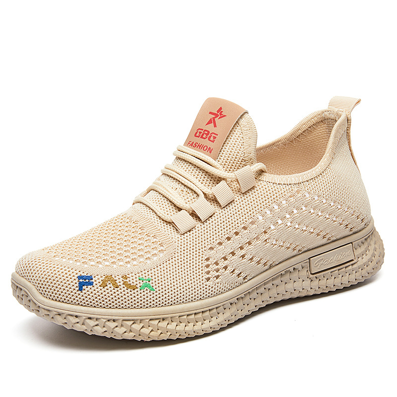 Summer new breathable mesh sports shoes for women, woven single shoes for women, soft-soled cloth shoes for women, one-piece consignment Item Picture