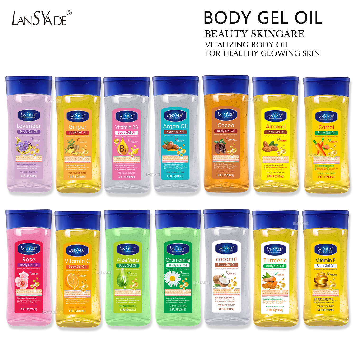 Cross-border Carrot Organic Gel Oil Argan Glycerin Body Gel Moisturizing and Brightening Vitamin C Massage Oil 200ml Application Scenario