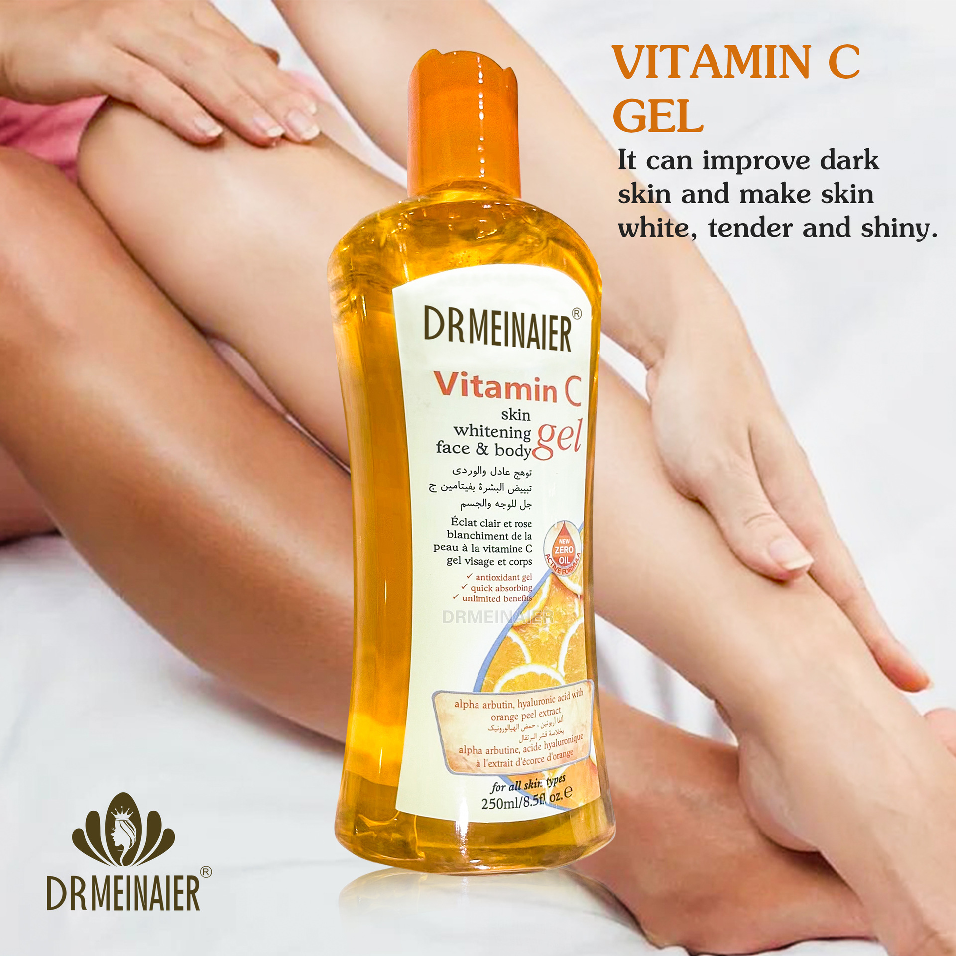 Cross-border foreign trade fresh orange VC gel ultrasonic instrument introduction body and face gel lifting and firming gel wholesale Application Scenario