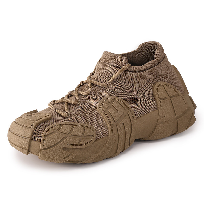 Men's shoes, dad shoes, Fei-woven mesh, versatile casual shoes, breathable single shoes, thick-soled sports shoes, Fei-woven octopus shoes Item Picture