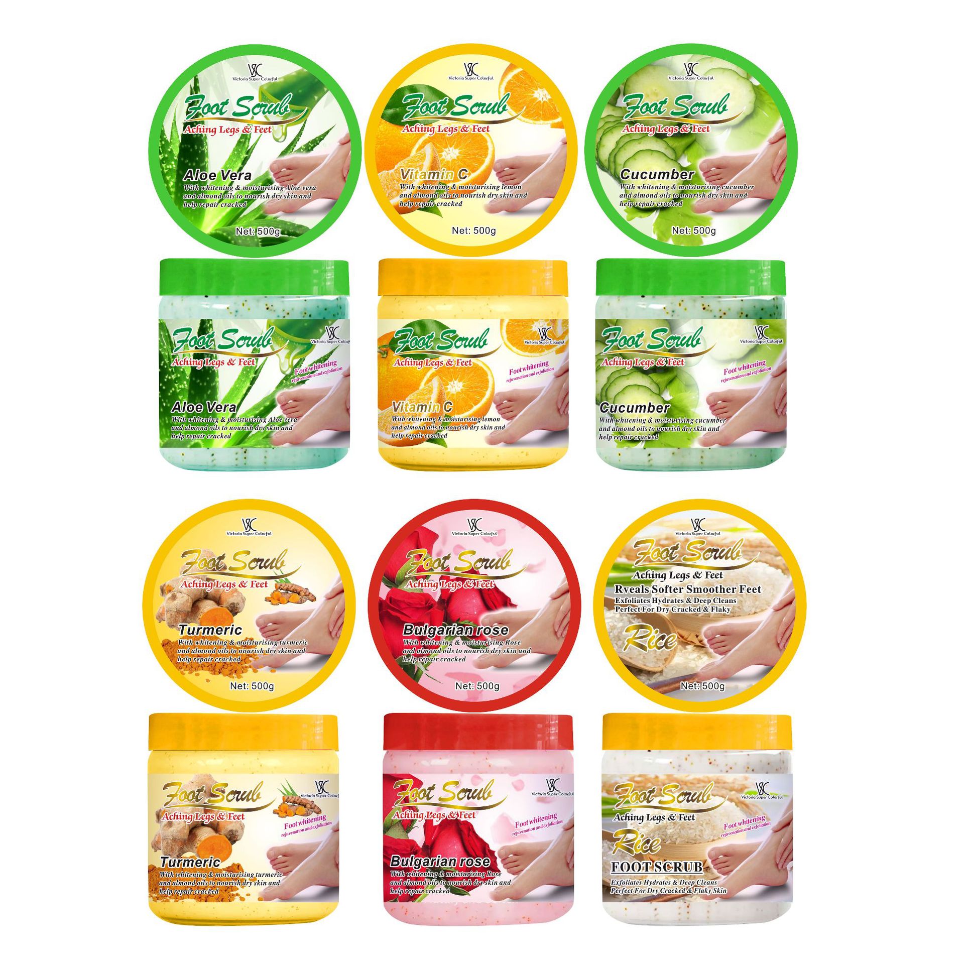 Cross-border foot care scrub, foot exfoliation and dead skin removal, deep cleansing, foot skin care, exclusively for export full figure
